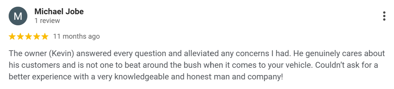 Google review for Titan Diesel Sports.